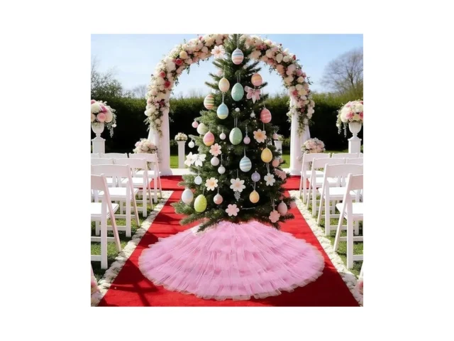 Tiosggd Pink Tulle Tree Skirt 48 Inch Spring Easter… Code