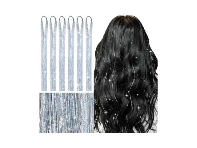 Wennalife Hair Tinsel For Girls Silver Fairy Kit… Code
