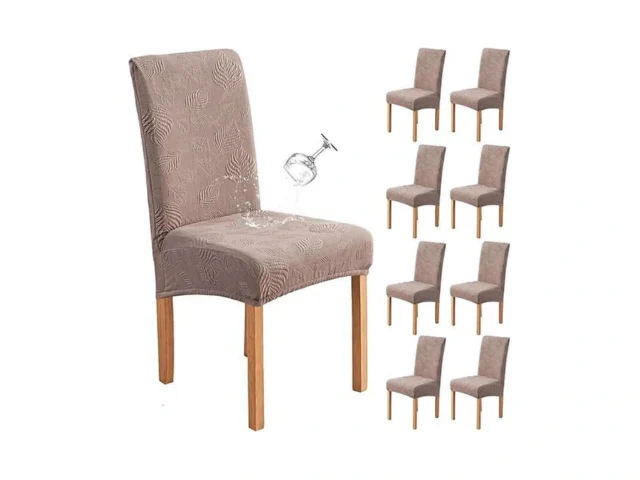 Genina Waterproof Dining Chair Covers Set Of 8… Code