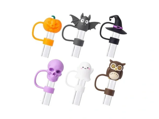 6pcs Halloween Straw Cover Cap For Stanley Cup 40oz… Code