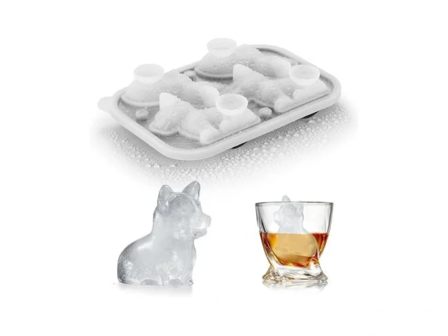 Acookee 3d Corgi Dog Ice Cube Tray Fun Shapes… Code