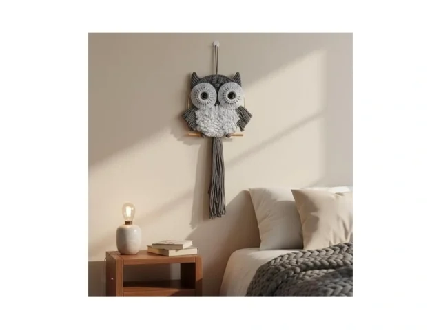 Acedsgn Macrame Owl Wall Hanging Boho Dream Catcher… Code