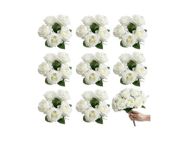 Nagobi Artificial Roses Bouquets – 8 Bundles Fake… Code