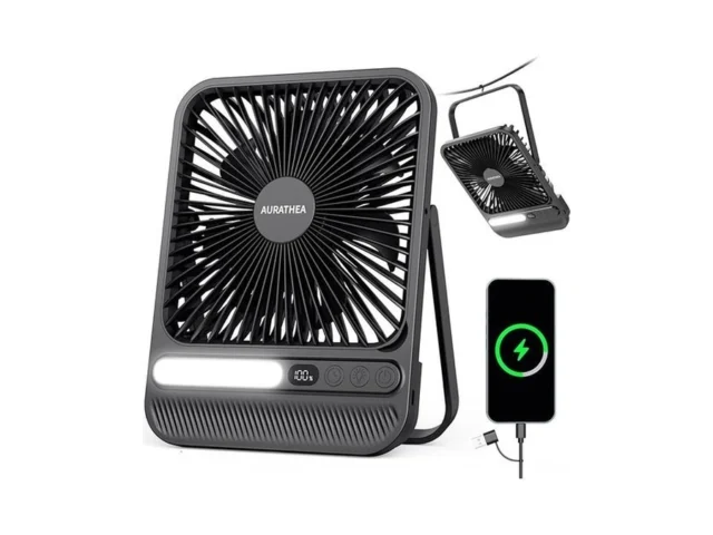 Aurathea 10000mah Travel Fan 7 Portable Desk Fan… Code