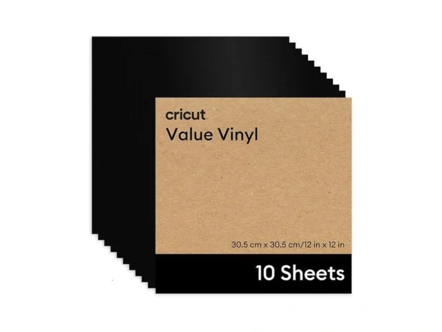 Cricut Value Permanent Vinyl – 12 In X 12 In Black… Coupon