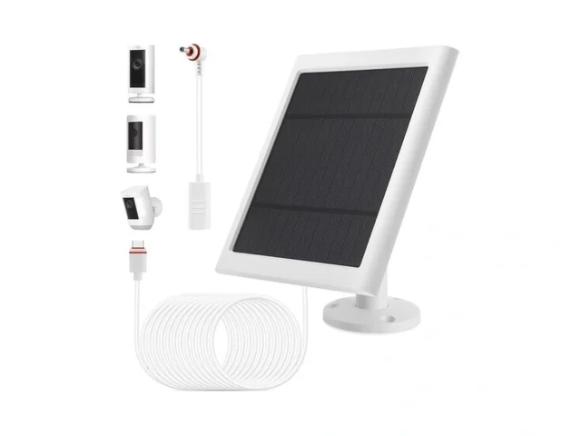 Ip65 Solar Panel Outdoor For Ring Cameras White 1p… Coupon