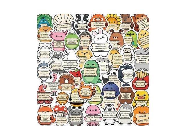100pcs Cute Stickers For Kids Affirmation Animal… Code