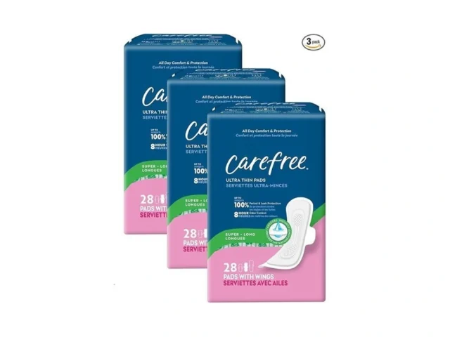 Carefree Ultra Thin Pads For Women Super Long Pads… Coupon