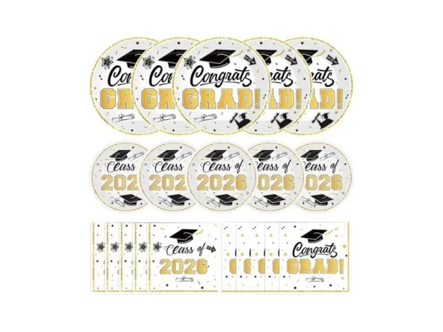 Litmitfu 150 Pcs Graduation Plates And Napkins 2026… Code