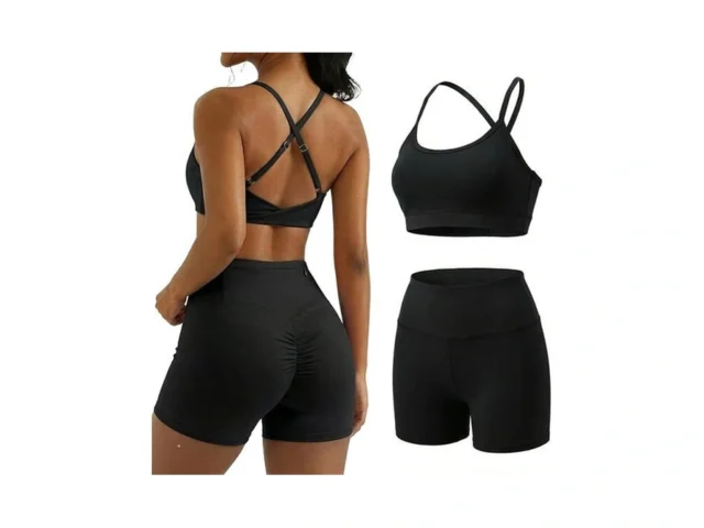 Yoins Workout Sets For Women 2 Piece Strappy Back… Code