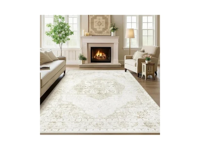 6×9 Area Rugs For Living Room Washable Vintage… Code