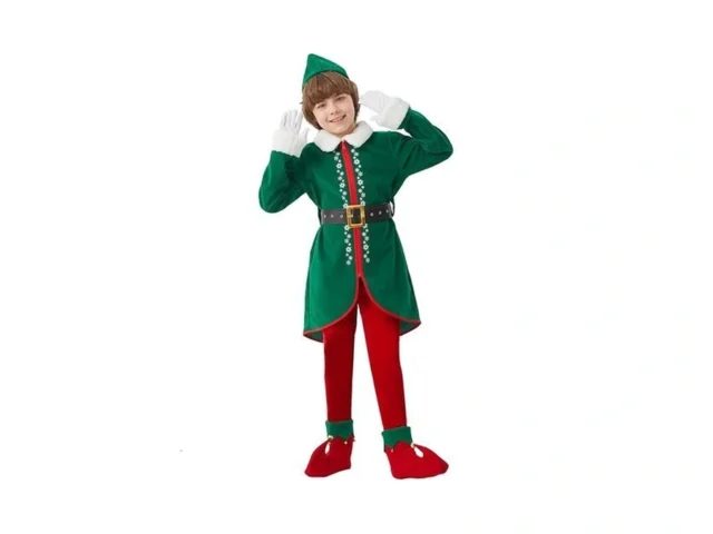 Boveco Elf Costume For Kids Christmas 6 Pcs Deluxe… Coupon