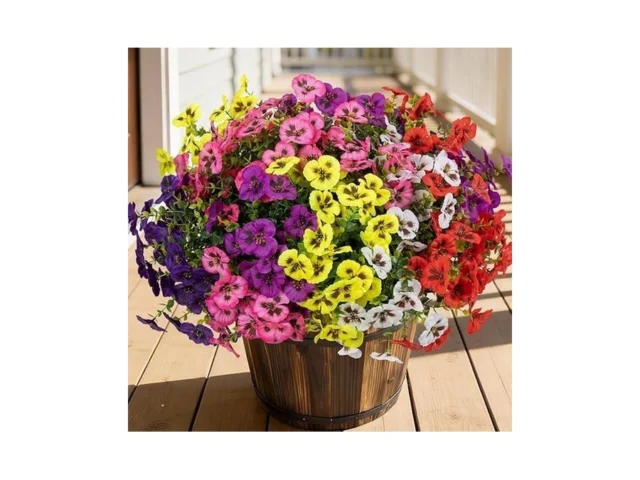 Stylenest 24 Pcs Artificial Fake Pansy Flowers For… Code