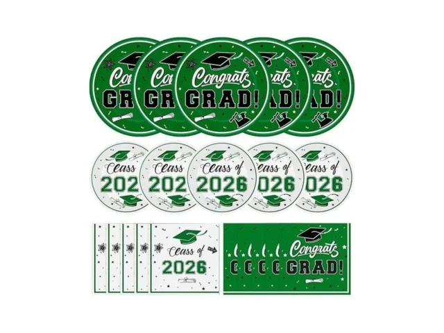 Litmitfu 150 Pcs Graduation Plates And Napkins 2026… Code
