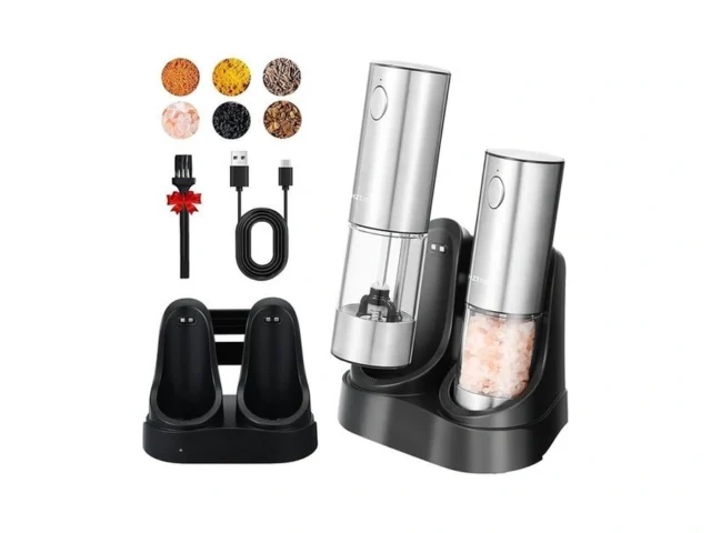 Rechargeable Electric Salt And Pepper Grinder Set… Code