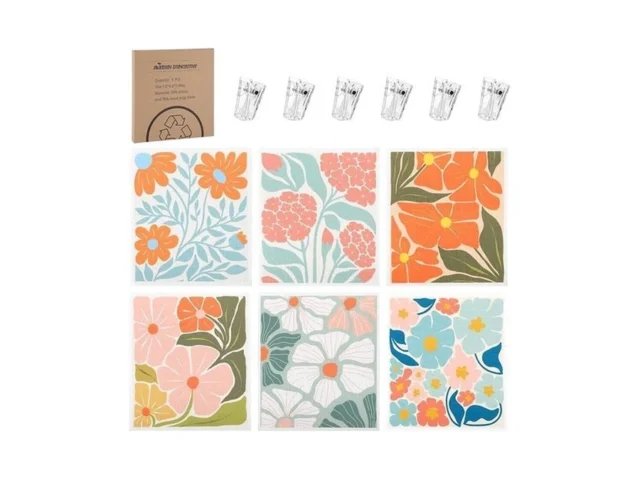 Needbrock 6 Pack Swedish Dishcloths For Kitchen… Code