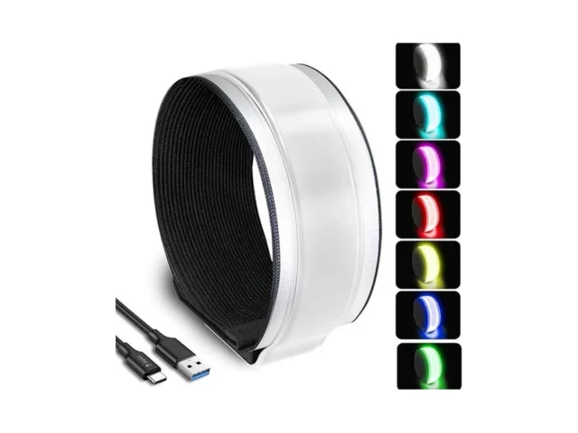 Peakfire Rgb 7 Colors Switchable Led Armband Usb-c… Code