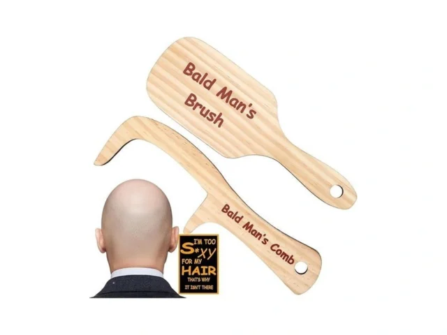 Juleasel 2pcs Funny Bald Man S Comb Funny Gag Gift… Coupon