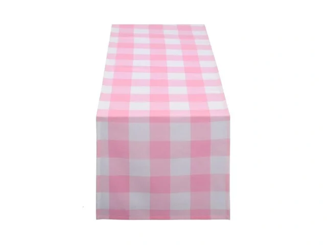 Tiosggd Pink Gingham Table Runner 13 X 72 Spring… Code