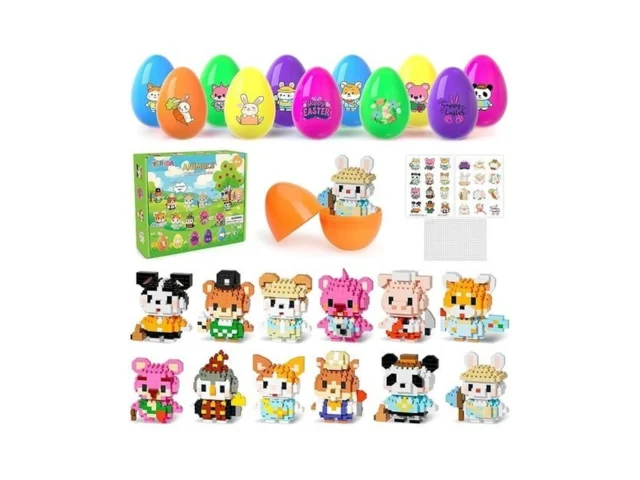Yerloa 12 Micro Mini Building Block Sets Easter… Code