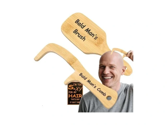 Juleasel 2pcs Bald Mans Comb Funniest Gag Gifts For…