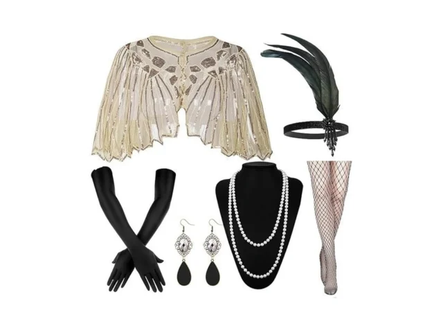 Gohoy 1920s Flapper Accessories Set Roaring 20s… Code
