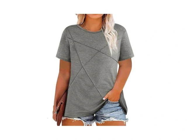 Fisoew Womens Plus Size Short Sleeve T Shirts… Code