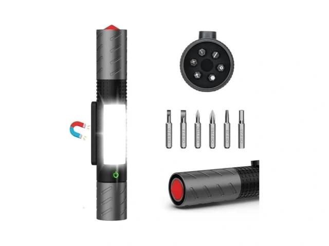 Usb C Rechargeable Led Flashlight With Magnetic… Code