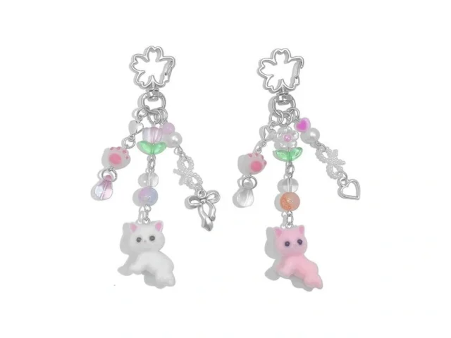 Agen Kgen Cute Cat Keychain Fuzzy Decor Gifts For… Code