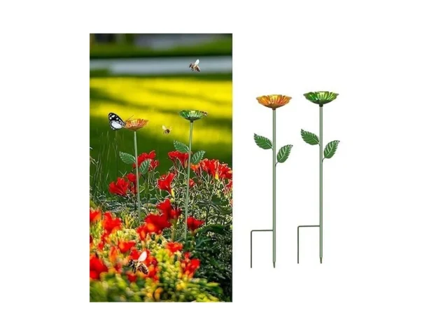 Yonisun 2 Pack Bee Watering Station Colorful Metal… Code