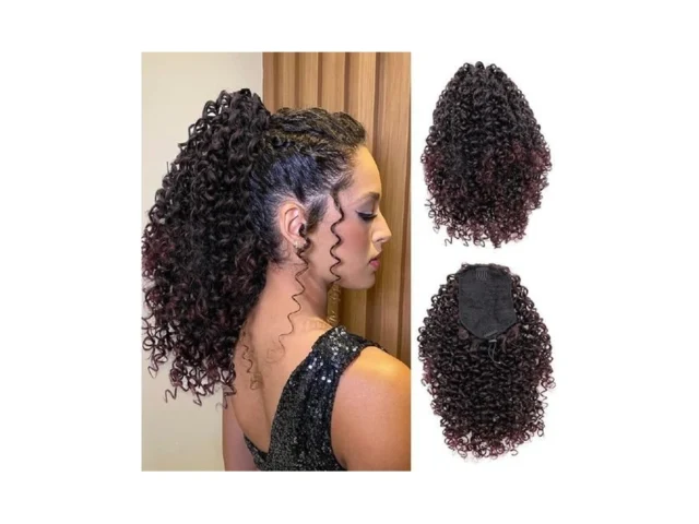 Yxcherishair Ponytail Extension Curly Wavy Ponytail… Code