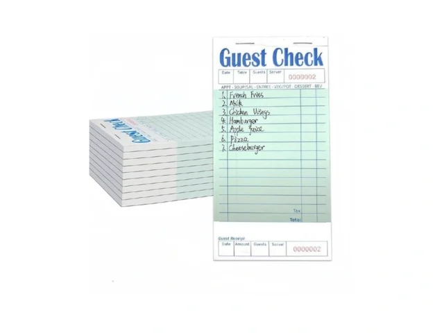Guest Check Books 10 Pack Guest Checks For Servers… Code