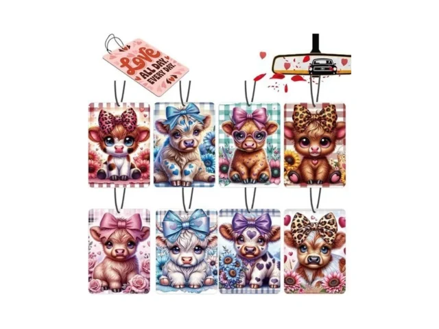 Car Air Fresheners Highland Cow Gifts Ornament For… Code