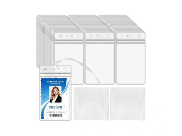 Oomcu 60 Pcs Clear Plastic Luggage Tags Holders… Code