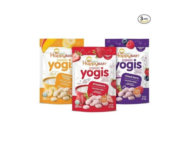 Happy Baby Organics Yogis Freeze-dried Yogurt Fruit…
