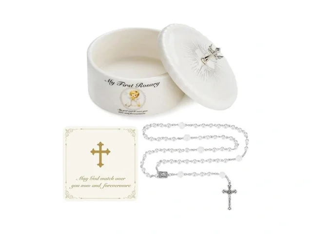Norbu Baptism Gifts For Girl My First Rosary With… Code