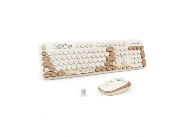 Wireless Keyboard And Mouse Combo 2 4ghz Typewriter… Code
