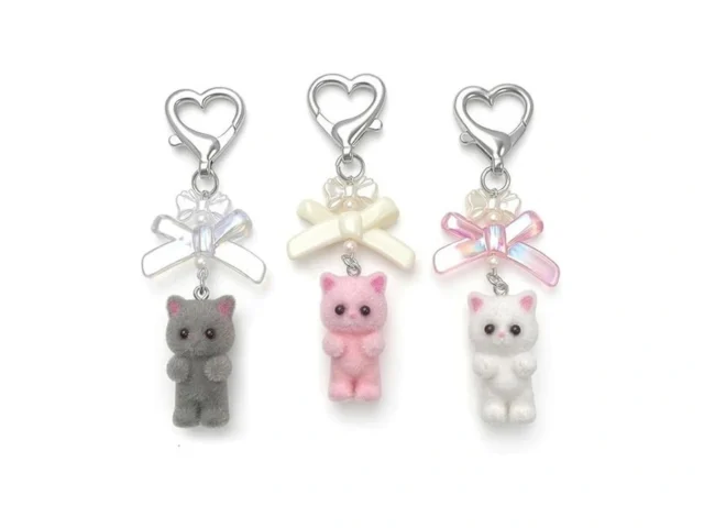 Agen Kgen Cute Cat Keychain Fuzzy Cat Decor Gifts… Code