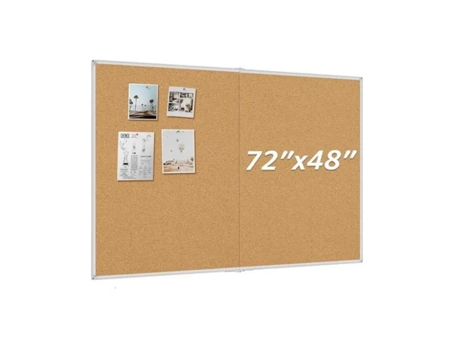 Maxgear Foldable Notice Boards 72 X 48 Large Cork… Code