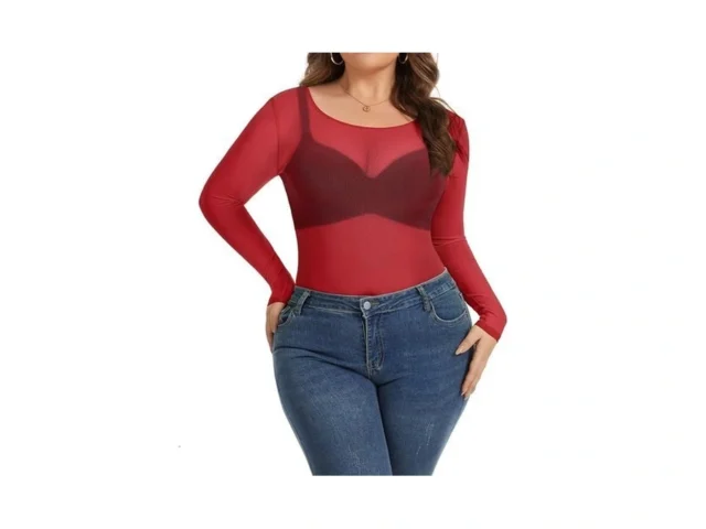 Women S Mesh Tops Sheer Plus Size See Through Long… Code