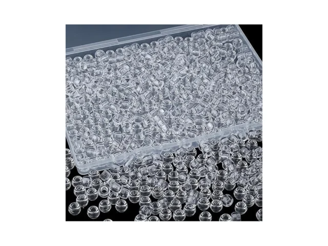 Xiannvxi Clear Pony Beads 9mm Pony Clear Beads For… Code