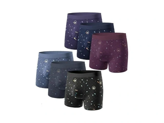 Texlina Mens Underwear Cotton Boxer Briefs Soft… Code