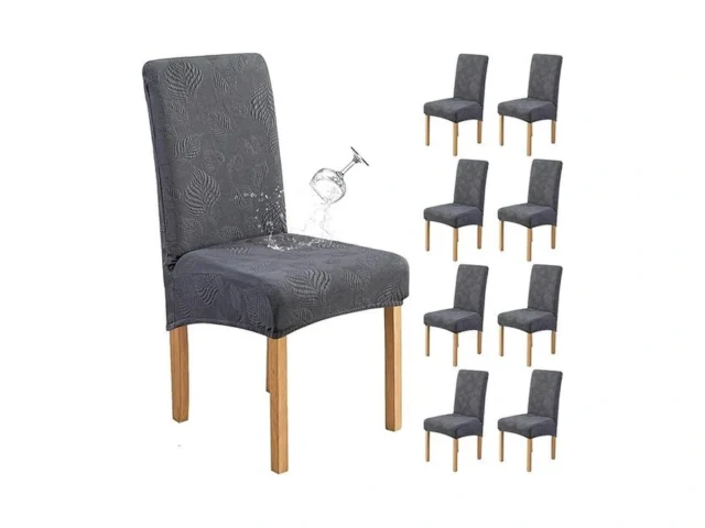 Genina Waterproof Dining Chair Covers Set Of 8… Code