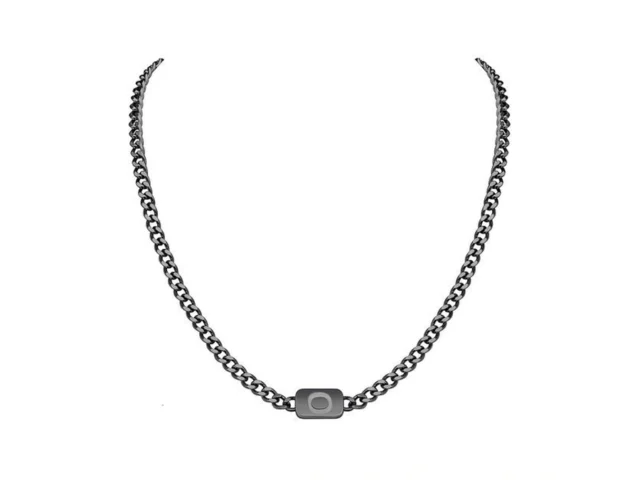 Vnox Black Initial Necklace For Men – Stainless… Coupon