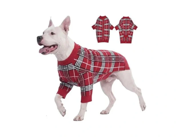 Lovinpet Large Dog Sweater – Classic British Plaid… Code