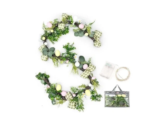 Presentastic 6ft Easter Garland Decorations 2-in-1… Code