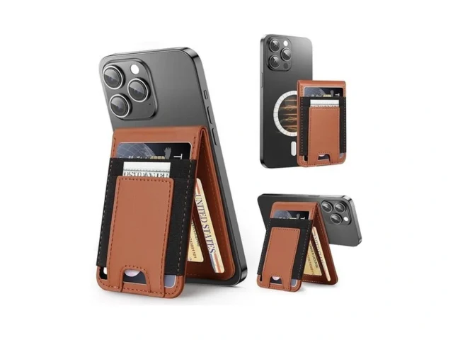 Miroddi Magsafe Wallet Stand Leather Magnetic Phone… Code