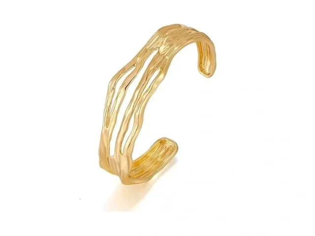 Cufelmu Gold Cuff Bracelet For Women Multi-layer… Code