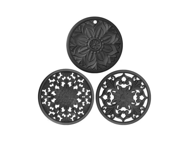 Baiwant Silicone Trivet Mat Set Of 3 Heat Resistant…