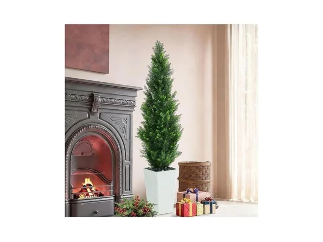Txabl Artificial Cedar Trees 5ft Tall Artificial… Code